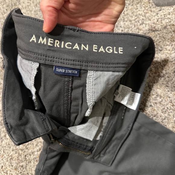 Gray Kick Boot American Eagle Pants - Picture 2 of 3